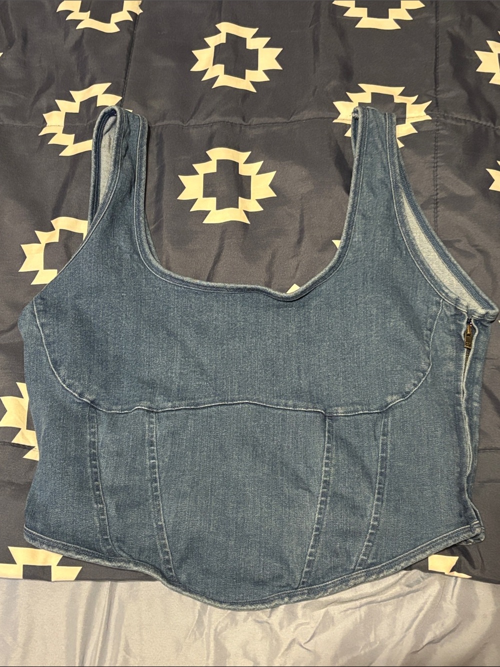 Victoria's Secret PINK Denim Tank Top - Light Blue